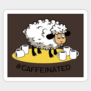 Heavily Caffeinated Sheep Sticker